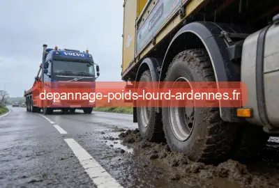 Camion embourbé